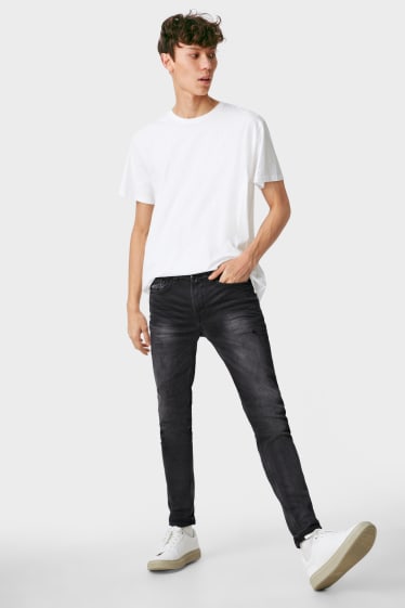 Herren - CLOCKHOUSE - Skinny Jeans - Jog Denim - jeans-dunkelgrau