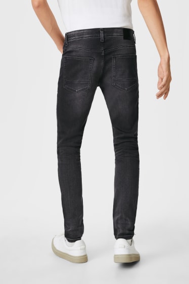 Men - CLOCKHOUSE - skinny jeans - jog denim - denim-dark gray