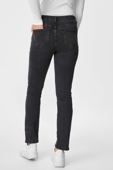 Kobiety - Straight jeans - dżins-ciemnoszary