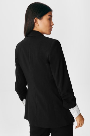 Femmes - Blazer de costume - cintrée - noir