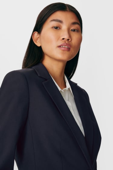 Femmes - Blazer de bureau - cintrée - bleu foncé