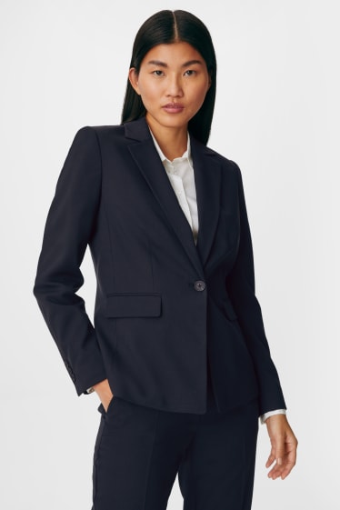 Mujer - Americana de oficina - entallada - azul oscuro