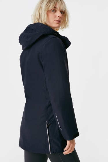 Women - Outdoor jacket for dog owners - dark blue