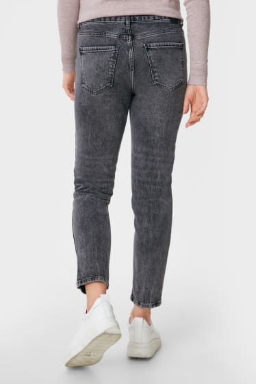 Dámské - Straight tapered jeans - džíny - šedé