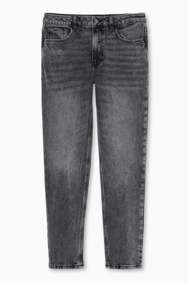 Dames - Straight tapered jeans - jeansgrijs