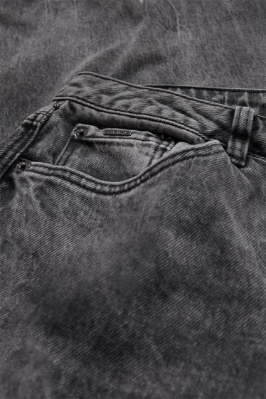 Mujer - Straight tapered jeans - vaqueros - gris