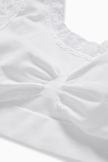 Femmes - Brassière - sans coutures - blanc