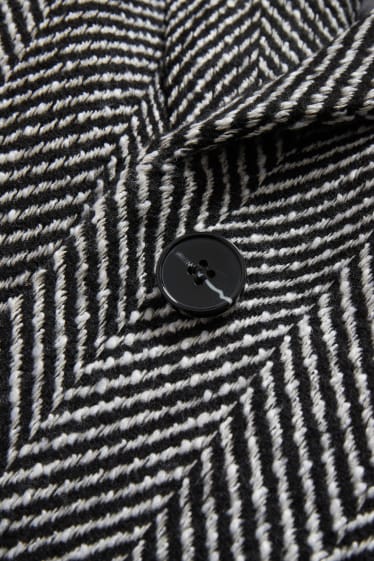 Women - Coat - black / white