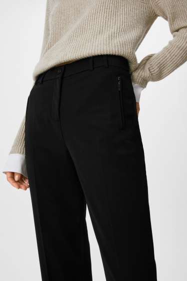 Femei - Pantaloni - tapered fit - negru
