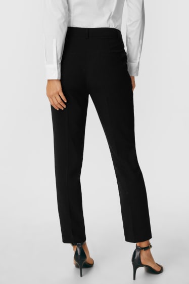 Mujer - Pantalón de oficina - slim fit - negro