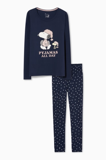 Femmes - Pyjama d'allaitement - Peanuts - bleu foncé