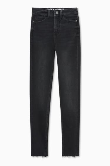 Ados & jeunes adultes - CLOCKHOUSE - skinny jean - jean gris foncé