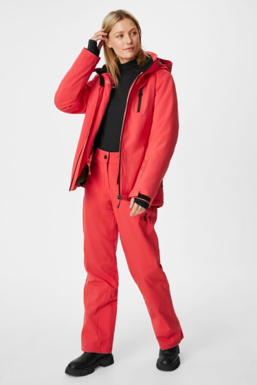 Women - Ski pants - red