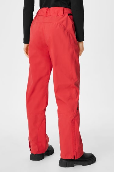 Women - Ski pants - red