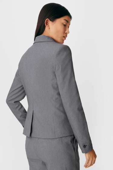 Femmes - Blazer de costume - regular fit - gris chiné