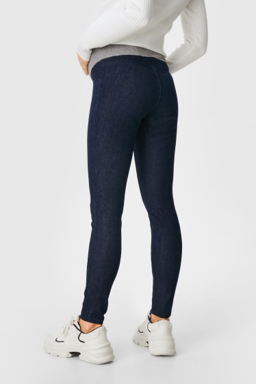 Dámské - Těhotenské džíny - jegging jeans - 4 Way Stretch - džíny - tmavomodré