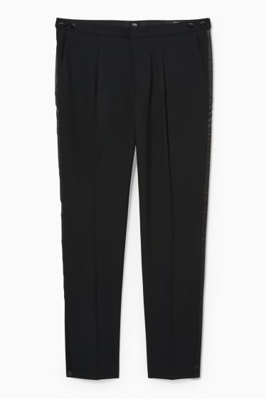 Men - Mix-and-match trousers - slim fit - stretch - LYCRA® - black