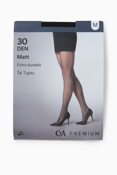 Damen - Feinstrumpfhose - 30 DEN - schwarz