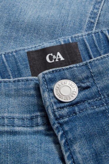 Men - Tapered jeans - cargo jeans - denim-blue