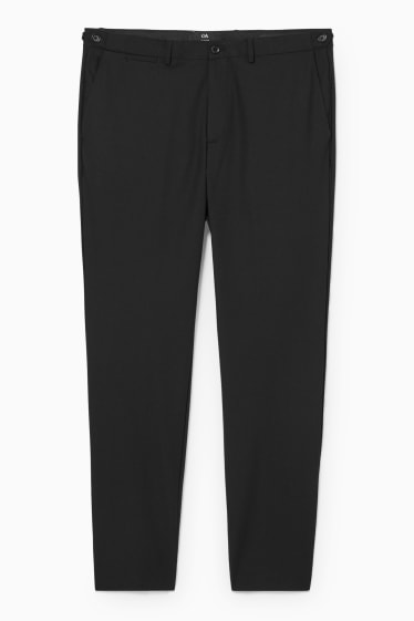 Hommes - Pantalon de costume - coupe slim - Flex  - noir