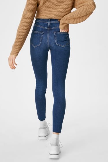 Nastolatki - CLOCKHOUSE - skinny jeans - bardzo wysoki stan - dżins-niebieski