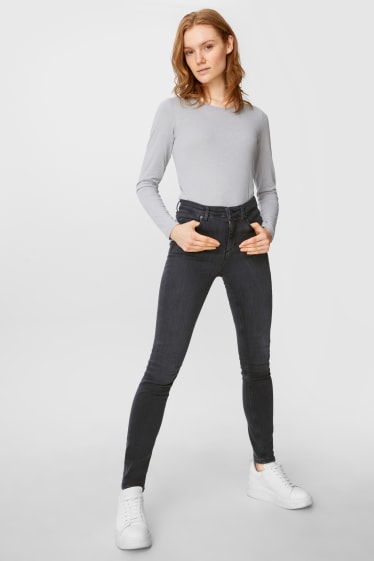 Women - Skinny jeans - One Size Fits More - denim-gray