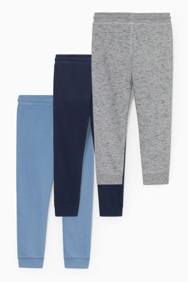 Niños - Pack de 3 - pantalón de deporte - azul / azul oscuro