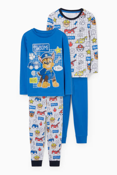 Children Boys - Multipack of 2 - PAW Patrol - pyjamas - 4 piece - blue / creme