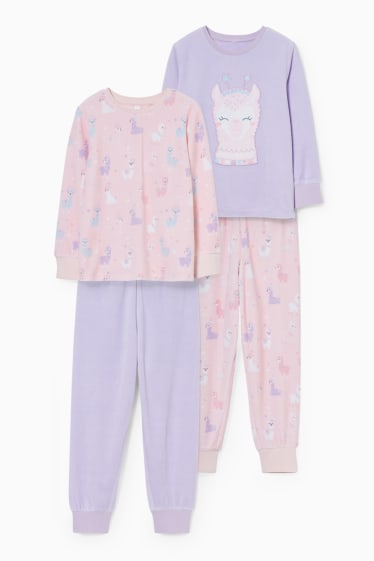 Bambini - Confezione da 2 - pigiama - viola chiaro