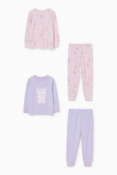 Bambini - Confezione da 2 - pigiama - viola chiaro