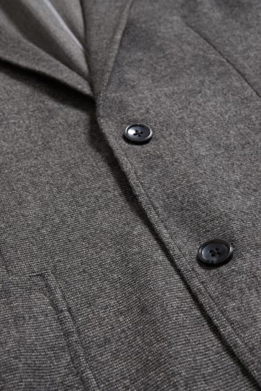 Men - Tailored jacket - slim fit - stretch - gray-melange