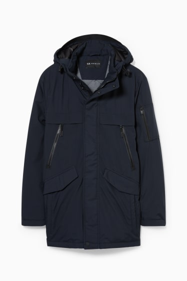 Men - Parka with hood - dark blue