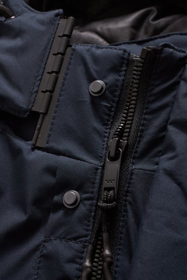 Men - Parka with hood - dark blue