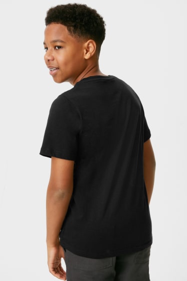 Kinder - Kurzarmshirt - schwarz