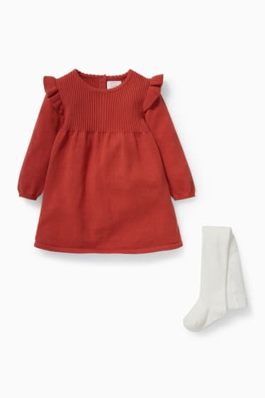 Baby's - Babyoutfit - 2-delig - roestbruin
