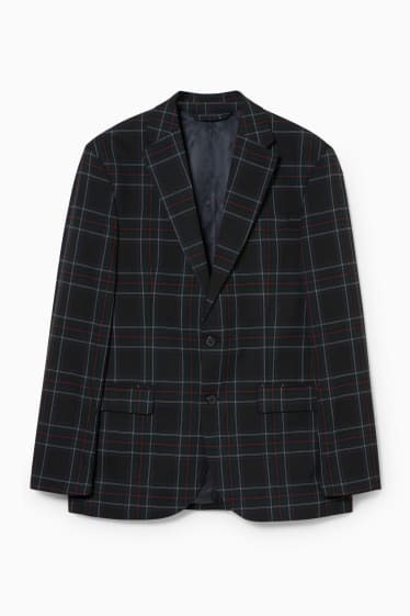 Men - Mix-and-match tailored jacket - regular fit - check - black