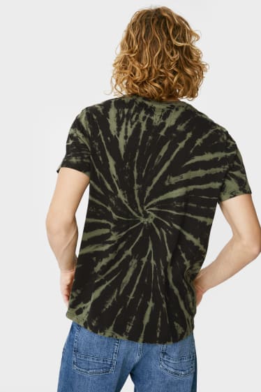 Men - CLOCKHOUSE - T-shirt - dark green / black