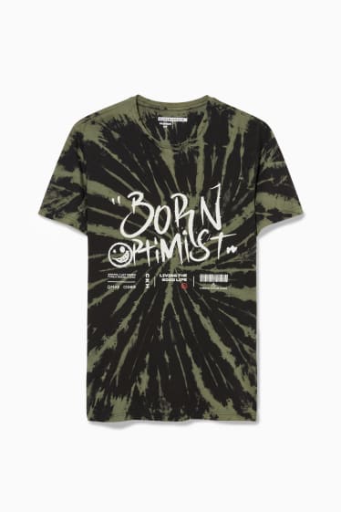 Men - CLOCKHOUSE - T-shirt - dark green / black
