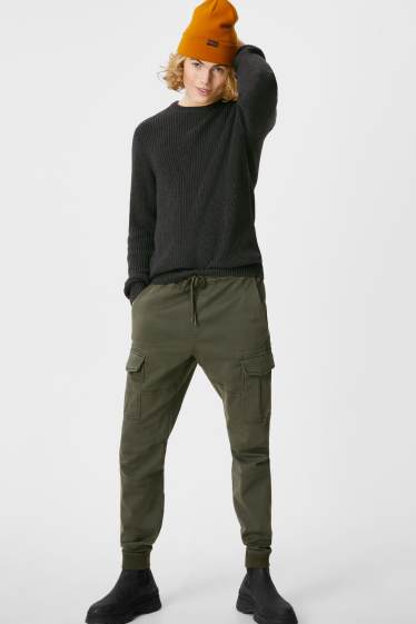 Herren - CLOCKHOUSE - Cargohose - Slim Fit - dunkelgrün