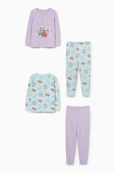 Enfants - Lot de 2 - Pat’Patrouille - pyjamas - 4 pièces - turquoise