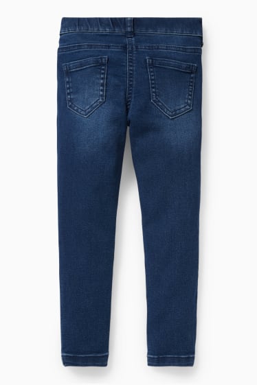 Children Girls - Jegging jeans - shiny - blue denim