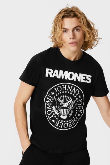 Tieners & jongvolwassenen - CLOCKHOUSE - T-shirt - Ramones - zwart