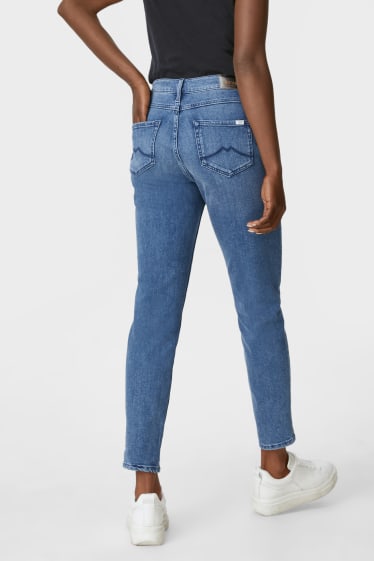 Femei - MUSTANG - mom jeans - high waist - denim-albastru