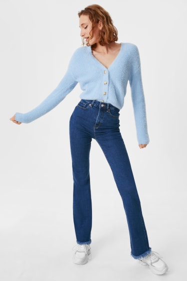 Women - CLOCKHOUSE - flared jeans - blue denim