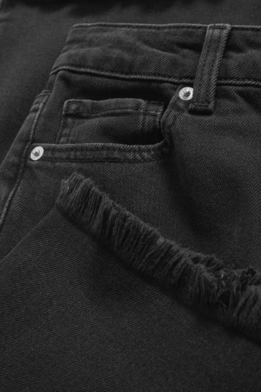 Mujer - CLOCKHOUSE - flare jeans - high waist - vaqueros - gris