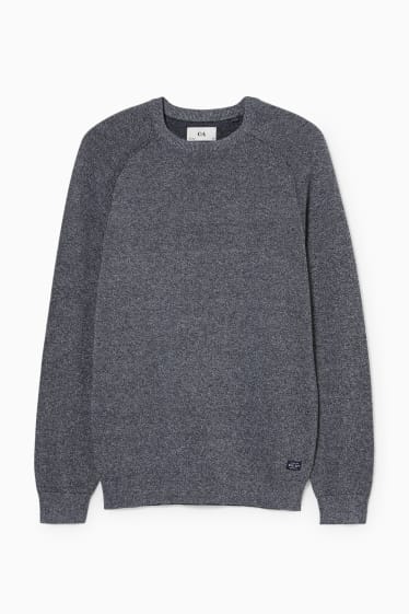 Herren - Pullover - grau-melange