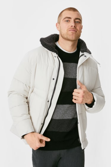 Herren - Steppjacke - cremeweiß