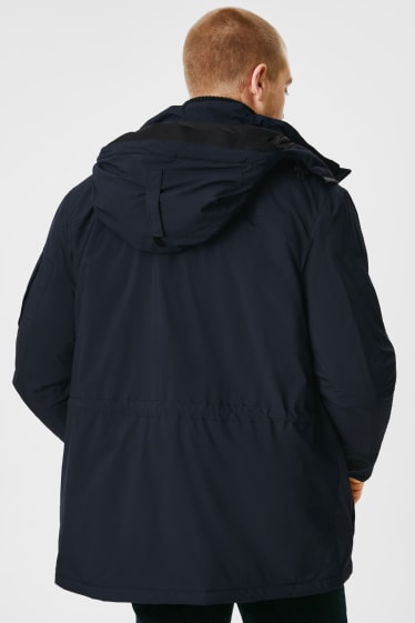 Men - Parka with hood - dark blue