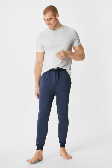 Uomo - Pantaloni pigiama - blu scuro