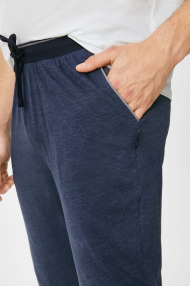 Uomo - Pantaloni pigiama - blu scuro